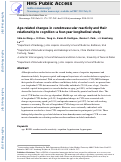 Cover page: Age-related changes in cerebrovascular reactivity and their relationship to cognition: A four-year longitudinal study