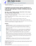 Cover page: Longitudinal assessment of brain structure and behaviour in youth with rapid weight gain: Potential contributing causes and consequences