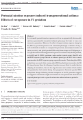 Cover page: Perinatal nicotine exposure‐induced transgenerational asthma: Effects of reexposure in F1 gestation