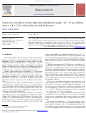 Cover page: Search for new physics in the dijet mass distribution using 1 fb−1 of pp collision data at s=7 TeV collected by the ATLAS detector