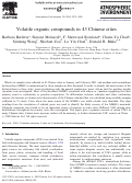 Cover page: Volatile organic compounds in 43 Chinese cities