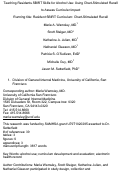 Cover page: Teaching residents screening, brief intervention, and referral to treatment (SBIRT) skills for alcohol use: Using chart-stimulated recall to assess curricular impact.