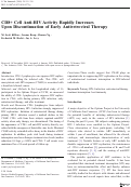 Cover page: CD8+ Cell Anti-HIV Activity Rapidly Increases Upon Discontinuation of Early Antiretroviral Therapy