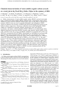 Cover page: Chemical characterization of water‐soluble organic carbon aerosols at a rural site in the Pearl River Delta, China, in the summer of 2006