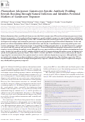 Cover page: Plasmodium falciparum Gametocyte-Specific Antibody Profiling Reveals Boosting through Natural Infection and Identifies Potential Markers of Gametocyte Exposure