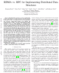 Cover page: RDMA vs. RPC for Implementing Distributed Data Structures