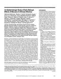 Cover page: An epidemiologic study of early biologic effects of benzene in Chinese workers.