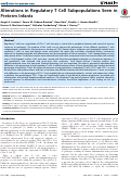 Cover page: Alterations in regulatory T cell subpopulations seen in preterm infants.