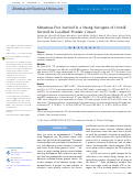 Cover page: Metastasis-Free Survival Is a Strong Surrogate of Overall Survival in Localized Prostate Cancer