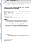 Cover page: Heart rate variability and emotion regulation among individuals with obesity and loss of control eating