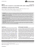 Cover page: Retinal vein occlusion is associated with stroke independent of underlying cardiovascular disease.