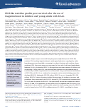 Cover page: HLH-like toxicities predict poor survival following use of tisagenlecleucel in children and young adults with B-ALL