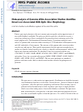 Cover page: Meta‐analysis of Genome‐Wide Association Studies Identifies Novel Loci Associated With Optic Disc Morphology