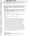 Cover page: Prenatal drug exposure to illicit drugs alters working memory-related brain activity and underlying network properties in adolescence