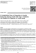 Cover page: A Longitudinal View of Disparities in Insulin Pump Use Among Youth with Type 1 Diabetes: The SEARCH for Diabetes in Youth Study.