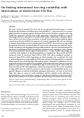 Cover page: On linking interannual tree ring variability with observations of whole-forest CO2 flux