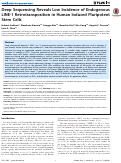 Cover page: Deep Sequencing Reveals Low Incidence of Endogenous LINE-1 Retrotransposition in Human Induced Pluripotent Stem Cells