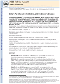 Cover page: Dietary fat intake, pesticide use, and Parkinson's disease