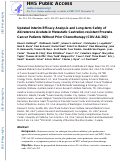 Cover page: Updated Interim Efficacy Analysis and Long-term Safety of Abiraterone Acetate in Metastatic Castration-resistant Prostate Cancer Patients Without Prior Chemotherapy (COU-AA-302)