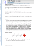 Cover page: Synthesis of oxygenated oleanolic and ursolic acid derivatives with anti-inflammatory properties