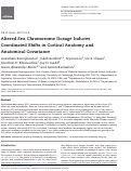 Cover page: Altered Sex Chromosome Dosage Induces Coordinated Shifts in Cortical Anatomy and Anatomical Covariance