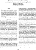 Cover page: Rational eye movements in reading combining uncertainty about previous words with contextual probability