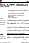 Cover page: The Impact of Early Antiretroviral Treatment (ART) for HIV on the Sensitivity of the Latest Generation of Blood Screening and Point of Care Assays.