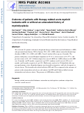 Cover page: Outcome of Patients With Therapy-Related Acute Myeloid Leukemia With or Without a History of Myelodysplasia