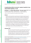 Cover page: A genetically specified connectomics approach applied to long-range feeding regulatory circuits