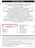 Cover page: Heart disease and stroke statistics--2015 update: a report from the American Heart Association.