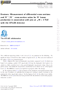 Cover page: Erratum to: Measurement of differential cross sections and W+/W− cross-section ratios for W boson production in association with jets at s = 8 TeV with the ATLAS detector