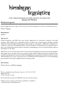 Cover page: Practical Applications for Corpora: The Role of Research-based Linguistics in Literacy &amp; Education for the Tibetan Language