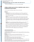 Cover page: Lifetime ovulatory years and risk of epithelial ovarian cancer: a multinational pooled analysis