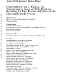 Cover page: Astro2020 Science White Paper: Construction of an L* Galaxy: the Transformative Power of Wide Fields for Revealing the Past, Present and Future of the Great Andromeda System