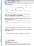 Cover page: Amyloid burden is associated with self-reported sleep in nondemented late middle-aged adults