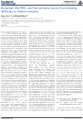 Cover page: Surprisal, the PDC, and the primary locus of processing difficulty in relative clauses