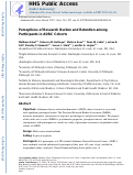 Cover page: Perceptions of Research Burden and Retention Among Participants in ADRC Cohorts