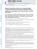 Cover page: Adapt for Adolescents: Protocol for a sequential multiple assignment randomized trial to improve retention and viral suppression among adolescents and young adults living with HIV in Kenya.