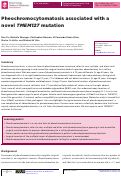 Cover page: Pheochromocytomatosis associated with a novel TMEM127 mutation