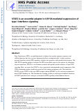 Cover page: STAT2 is an essential adaptor in USP18-mediated suppression of type I interferon signaling