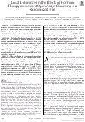 Cover page: Racial Differences in the Effects of Hormone Therapy on Incident Open-Angle Glaucoma in a Randomized Trial