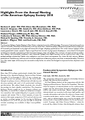 Cover page: Highlights From the Annual Meeting of the American Epilepsy Society 2018