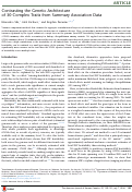 Cover page: Contrasting the Genetic Architecture of 30 Complex Traits from Summary Association Data