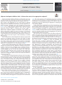 Cover page: Adjuvant checkpoint inhibitor trials: Is disease-free survival an appropriate endpoint?