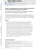 Cover page: Duration of Viral Suppression and Risk of Rebound Viremia with First-Line Antiretroviral Therapy in Rural Uganda