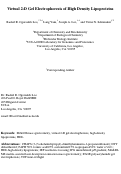 Cover page: Virtual two-dimensional gel electrophoresis of high-density lipoproteins