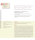 Cover page: Real-Time Probing of Electron Dynamics using Attosecond Time-Resolved Spectroscopy