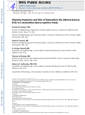 Cover page: Migraine Headache and Risk of Dementia in the Atherosclerosis Risk in Communities Neurocognitive Study