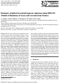 Cover page: Estimates of global terrestrial isoprene emissions using MEGAN (Model of Emissions of Gases and Aerosols from Nature)