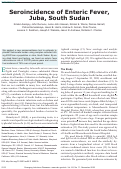 Cover page: Seroincidence of Enteric Fever, Juba, South Sudan - Volume 28, Number 11—November 2022 - Emerging Infectious Diseases journal - CDC